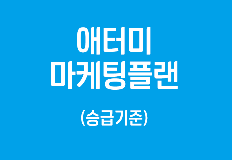 마케팅플랜 3단계 – 승급기준